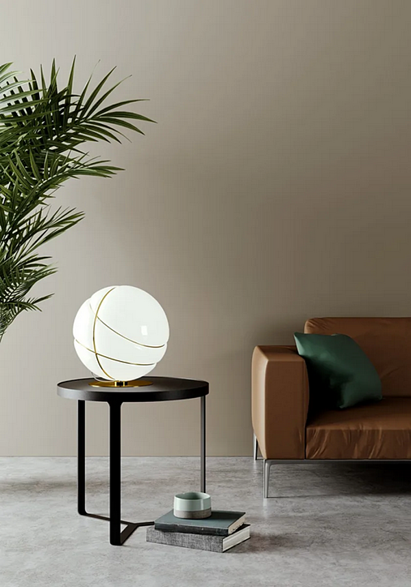 Tischlampe aus geblasenem Glas Armilla Fabbian Fabrik Fabbian aus Italien. Foto №4