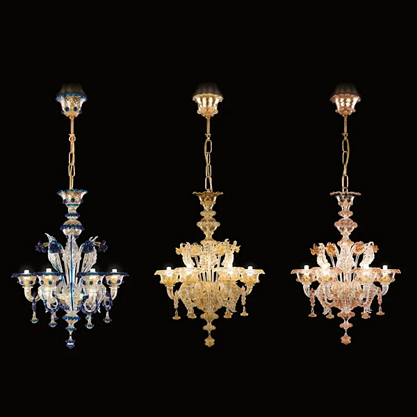 Handgefertigte Murano-Glas-Deckenleuchte Galliano MULTIFORME Fabrik MULTIFORME aus Italien. Foto №4