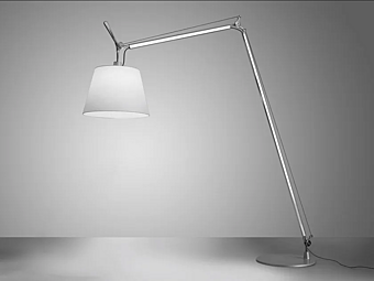 LED Stehlampe mit Schwenkarm aus Aluminium Artemide Tolomeo Maxi 0510010A Fabrik Artemide aus Italien