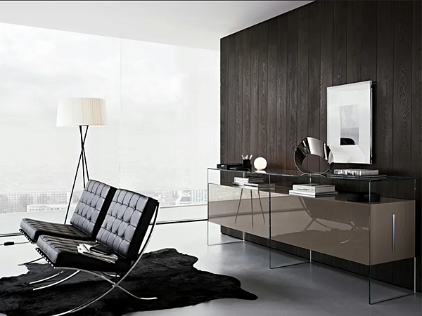 Glas Sideboard Büroschrank Gallotti&Radice Air Unit Fabrik Gallotti & Radice aus Italien. Foto №6