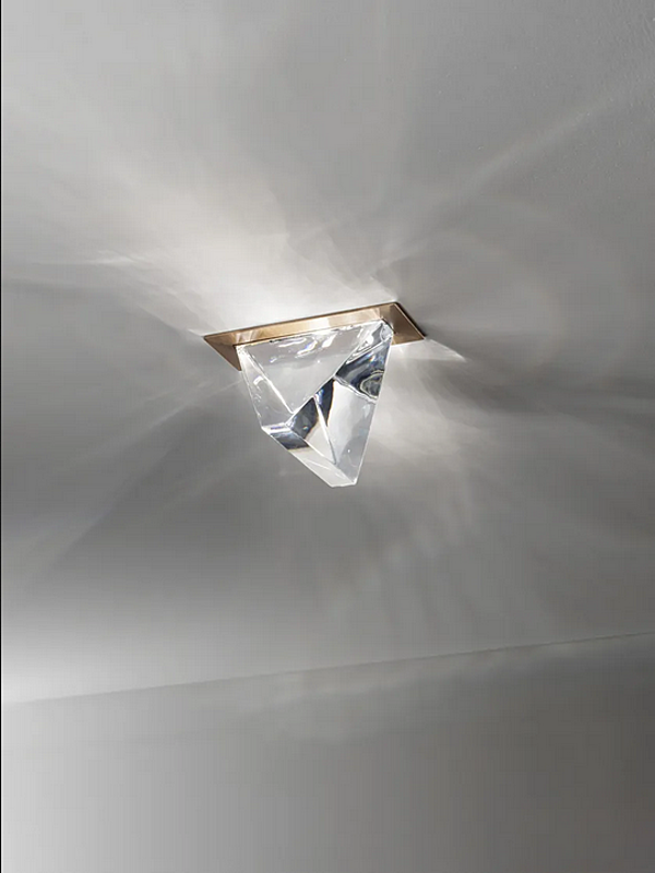 LED-Deckenlampe aus Kristall Fabbian Tripla Fabrik Fabbian aus Italien. Foto №3