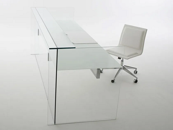 Informationspunkt für Empfangstresen aus Kristall Gallotti&Radice Air Desk Hall Fabrik Gallotti & Radice aus Italien. Foto №1