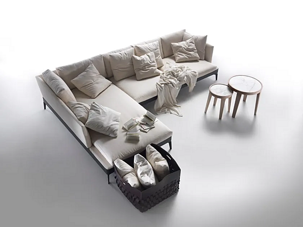 Ecksofa aus Stoff mit weicher Rückenlehne groß FLEXFORM Feel Good Ten Large Fabrik FLEXFORM aus Italien. Foto №3