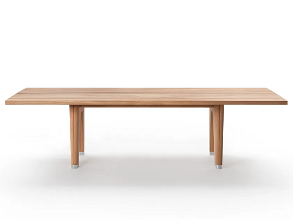 Rechteckiger Tisch aus massivem Holz für den Außenbereich FLEXFORM Monreale Fabrik FLEXFORM aus Italien. Foto №1