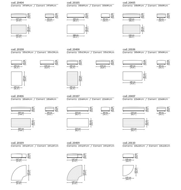 Modularer Ledersofa Eddie Frigerio Fabrik Frigerio aus Italien. Foto №20