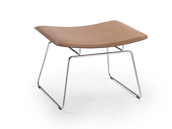 Hocker aus gegerbtem Leder mit Schlittenbasis FLEXFORM Echoes S H Hocker aus gegerbtem Leder mit Schlittenbasis FLEXFORM Echoes S H Fabrik FLEXFORM aus Italien