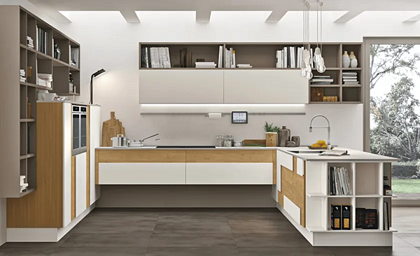 Einbauküche aus Holz LUBE CUCINE CREATIVE 1 Fabrik LUBE CUCINE aus Italien. Foto №3