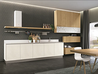 Einbauküche aus Holz LUBE CUCINE CLOVER NECK 1