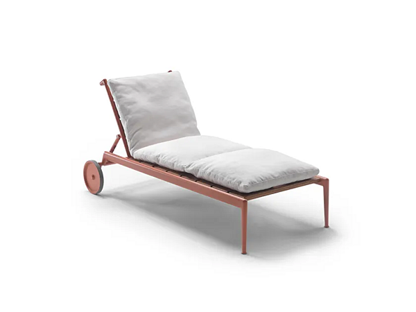 Liegestuhl mit Rollen aus Atlante-Holz FLEXFORM IROKO Fabrik FLEXFORM aus Italien. Foto №4