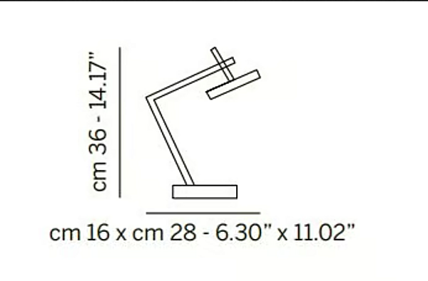 LED Tischlampe aus Metall Vector Euroluce Lampadari Fabrik EUROLUCE LAMPADARi aus Italien. Foto №2