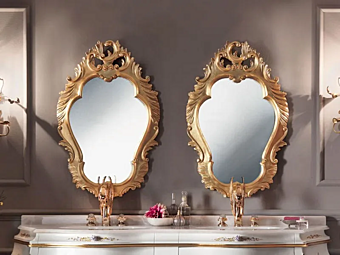 Wandmontierter gerahmter Spiegel aus Glas Modenese Luxury Interiors 11635 Wandmontierter gerahmter Spiegel aus Glas Modenese Luxury Interiors 11635 Fabrik MODENESE GASTONE aus Italien