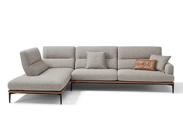 Dreisitzer Sofas mit Chaiselongue aus Stoff Egoitaliano Feng Fabrik Egoitaliano aus Italien. Foto №1