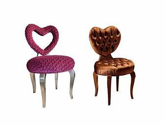 Tufted Velvet Chair Heart Bizzotto Italia