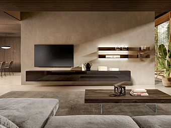 Glaslagerwand Cartesio LAGO Fabrik LAGO aus Italien