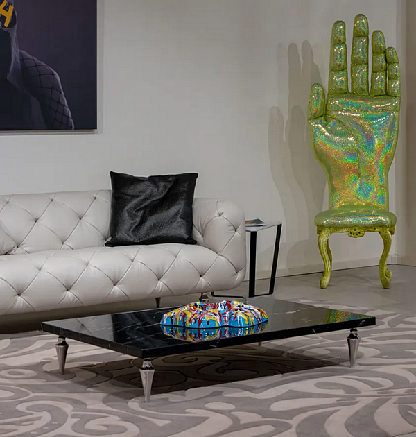 Rechteckiger niedriger Couchtisch aus Marmor FORMITALIA JR OVER Fabrik FORMITALIA aus Italien. Foto №5