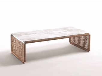 Rechteckiger Couchtisch aus Marmor FLEXFORM Tindari Fabrik FLEXFORM aus Italien