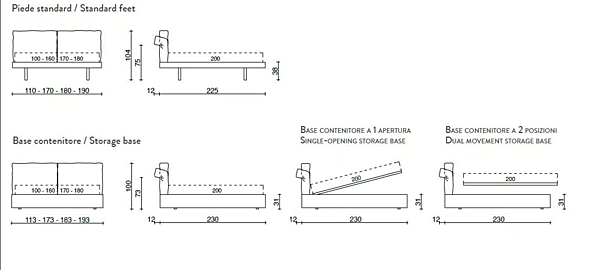 Doppelbett mit gepolsterter Rückwand aus Stoff Duomo Design Scarlett Fabrik Duomo Design aus Italien. Foto №3