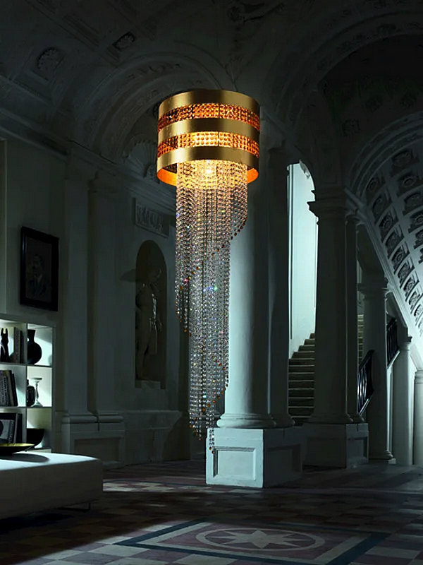 Pendelleuchte mit Swarovski-Kristallen Dafne Euroluce Lampadari Fabrik EUROLUCE LAMPADARi aus Italien. Foto №2