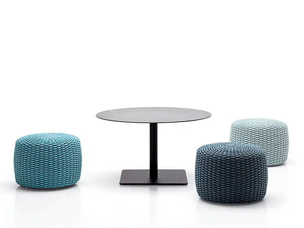 Höhenverstellbarer runder Couchtisch aus Holz PAOLA LENTI GIRO Fabrik PAOLA LENTI aus Italien. Foto №1