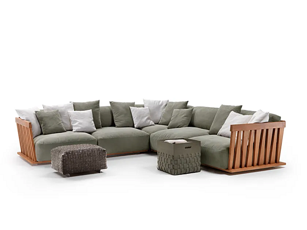 Ecksofa aus Stoff mit abnehmbarem Bezug Zante Outdoor FLEXFORM Fabrik FLEXFORM aus Italien. Foto №2