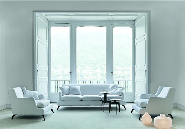 Ledersofa oder Stoffsofa 680 Class VIBIEFFE Fabrik VIBIEFFE aus Italien. Foto №7