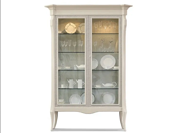 Vitrine mit integrierter Beleuchtung aus Holz MARZORATI Montecarlo Fabrik MARZORATI aus Italien. Foto №1