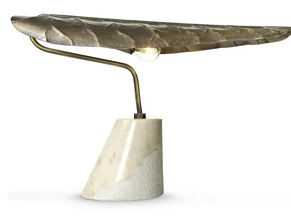 Tischlampe aus Messing BRABBU Calla Fabrik BRABBU aus Italien. Foto №2