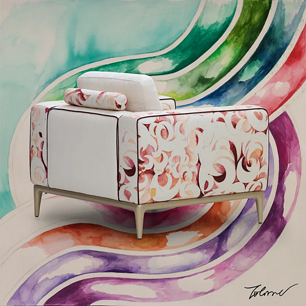 Stoffarmchair mit Armlehnen Moon H FORMITALIA -Armchair-A Fabrik FORMITALIA aus Italien. Foto №8