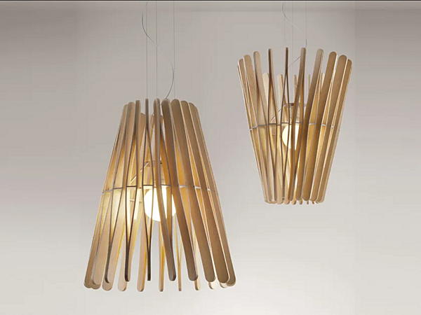 Hängelampe aus Holz Fabbian Stick F23 A03 69 Fabrik Fabbian aus Italien. Foto №2