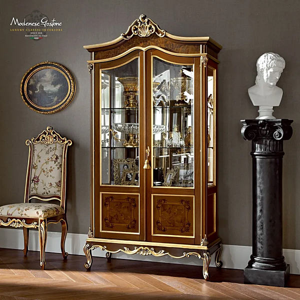 Vitrine aus Massivholz 12116 Modenese Luxury Interiors Fabrik MODENESE GASTONE aus Italien. Foto №1