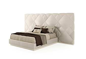 Doppelbett mit gepolsterter Rückenlehne Bizzotto Italia Symphony