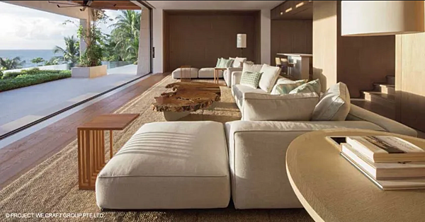 Ecksofa mit Stoffbezug und Chaiselongue FLEXFORM Grandemare Fabrik FLEXFORM aus Italien. Foto №4