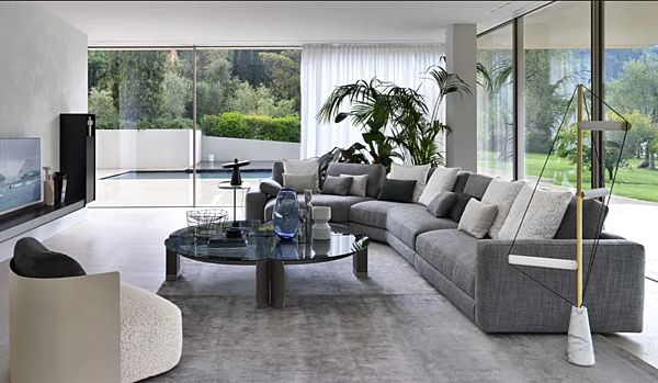 Modularsofa mit abnehmbarem Bezug Flou MyPlace Fabrik Flou aus Italien. Foto №3