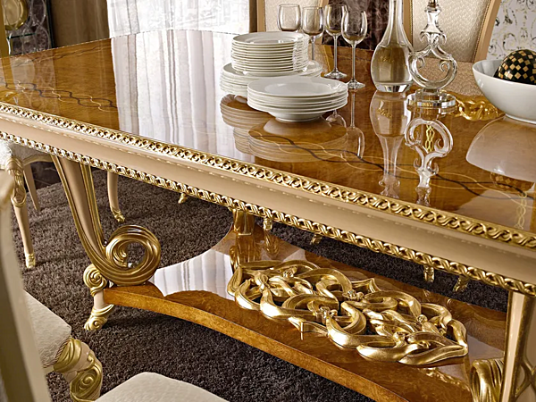 Erweiterbarer rechteckiger Esstisch aus Holz A.R. Arredamenti Harmony Table 306 Fabrik A.R.ARREDAMENTI SRL aus Italien. Foto №3