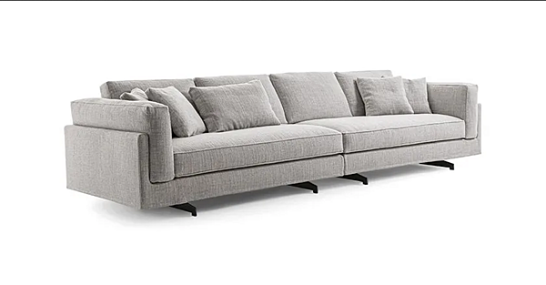 Ecksofa aus Stoff mit abnehmbarem Bezug Davis Frigerio Fabrik Frigerio aus Italien. Foto №6