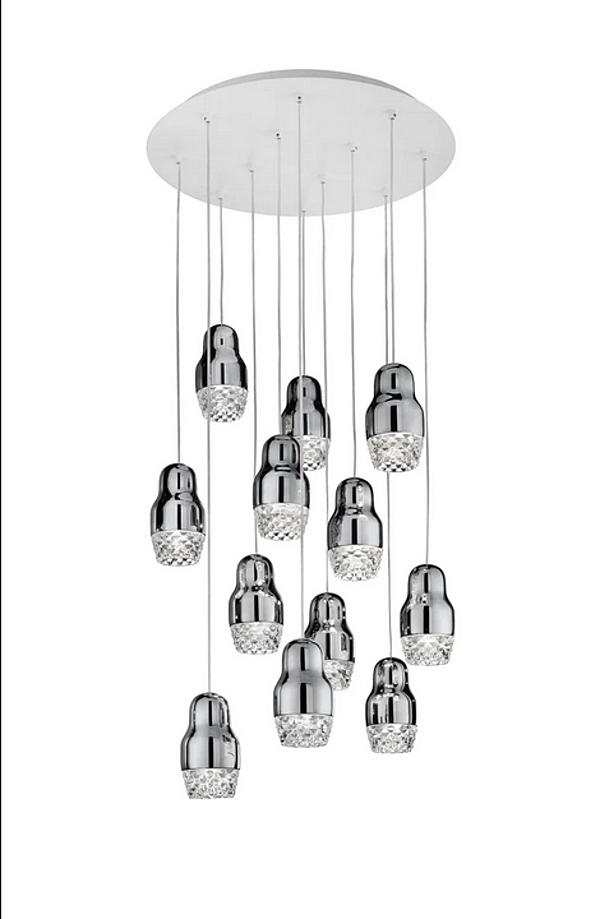 Pendelleuchte aus Glas und Aluminium LED AXOLIGHT Fedora Fabrik Axolight aus Italien. Foto №2