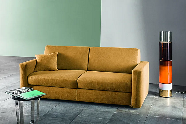 Sofa-Bett aus Leder oder Stoff VIBIEFFE 2200 Squadroletto Fabrik VIBIEFFE aus Italien. Foto №2