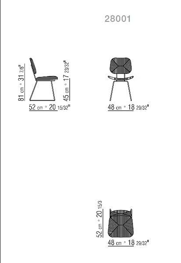 Sled Base Chair mit gepolsterter Rückenlehne FLEXFORM ECHOES Fabrik FLEXFORM aus Italien. Foto №2