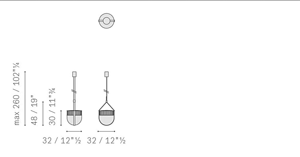 Pendelleuchte aus Metall mit modernem Design POLTRONA FRAU XI Fabrik POLTRONA FRAU aus Italien. Foto №9