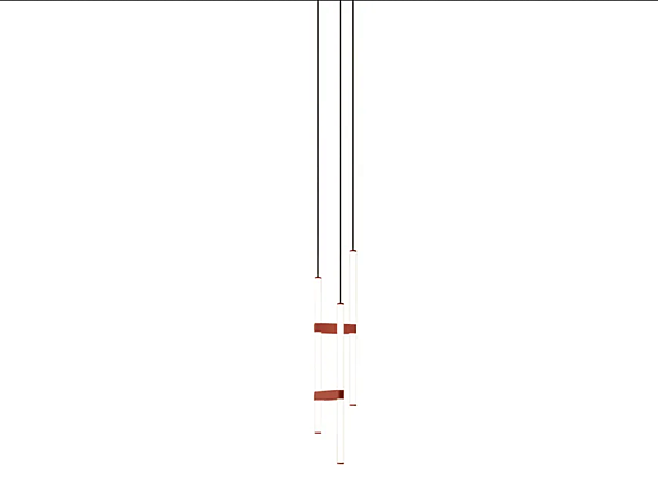 Pendelleuchte aus Borosilikatglas LED AXOLIGHT Paralela Fabrik Axolight aus Italien. Foto №2