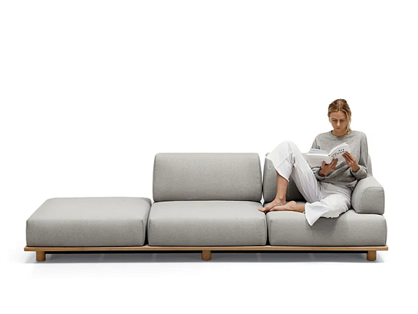 Modulares Garten-Sofa mit weicher Rückenlehne Kristalia Palco Fabrik Kristalia aus Italien. Foto №2