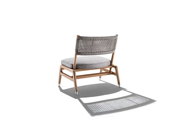 Iroko Sessel mit integriertem Kissen Ortigia Outdoor FLEXFORM Fabrik FLEXFORM aus Italien. Foto №2