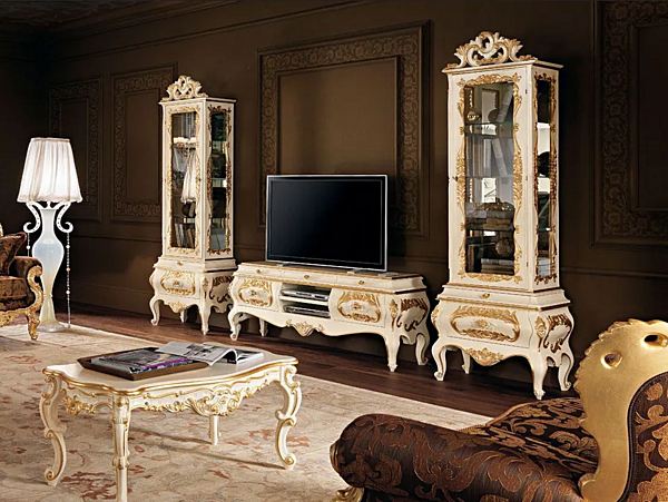 Niedriger Couchtisch aus Massivholz Modenese Luxury Interiors 11616 Fabrik MODENESE GASTONE aus Italien. Foto №2