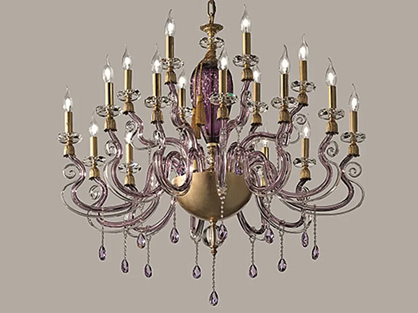 Kronleuchter mit Swarovski-Kristallen Iside L12 6 Euroluce Lampadari Fabrik EUROLUCE LAMPADARi aus Italien. Foto №1