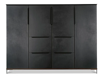 Hochschrank aus Leder mit Schubladen I 4 Mariani Paso Doble