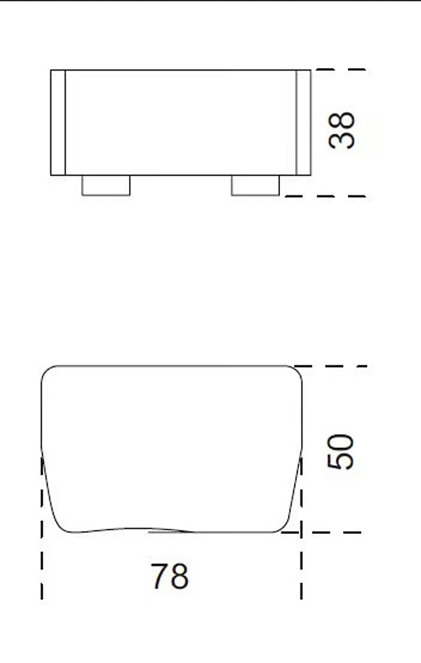 Polsterhocker aus Stoff Gallotti&Radice First Fabrik Gallotti & Radice aus Italien. Foto №4