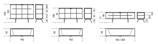 Vitrine aus gehärtetem Glas mit Türen Pandora Light Gallotti&Radice Fabrik Gallotti & Radice aus Italien. Foto №5