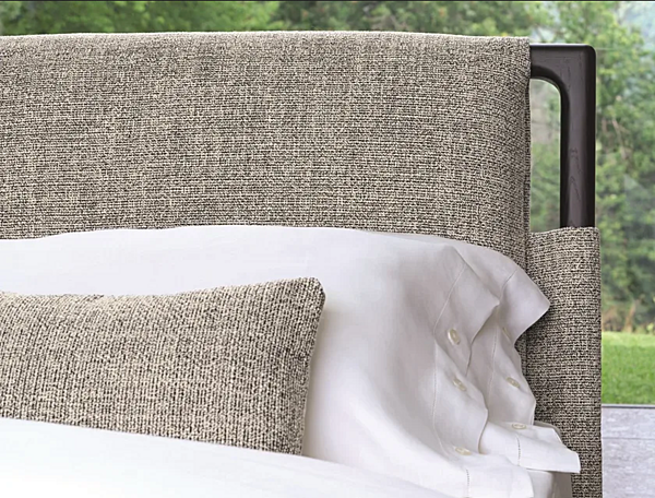 Doppelbett mit gepolstertem Kopfteil Flou Gaudi Fabrik Flou aus Italien. Foto №11
