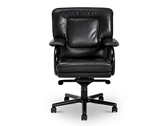 Leder Executive Stuhl mit Rollen groß i 4 Mariani