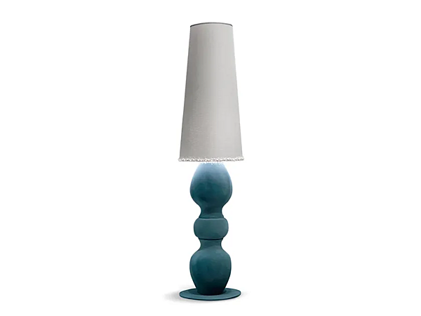 Stehlampe aus Metall mit Stoffschirm CORTEZARI Carmen 1479 Fabrik CORTE ZARI aus Italien. Foto №1